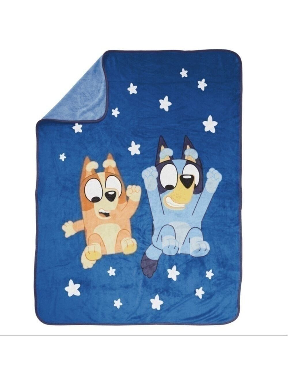 BBC Studio Bluey Bingo Blanket Kids Throw Microfiber Blue New - Picture 2 of 12